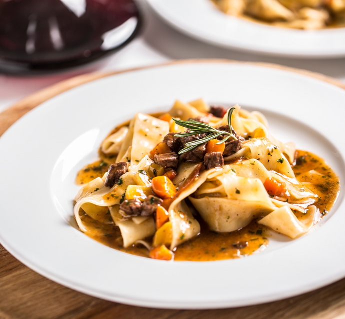 Pappardelle with White Rocks Veal & Marjoram Ragu